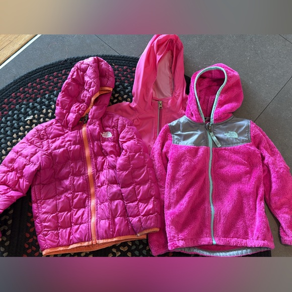 The North Face Other - Girls 4t Pink Jacket Bundle North Face and Columbia